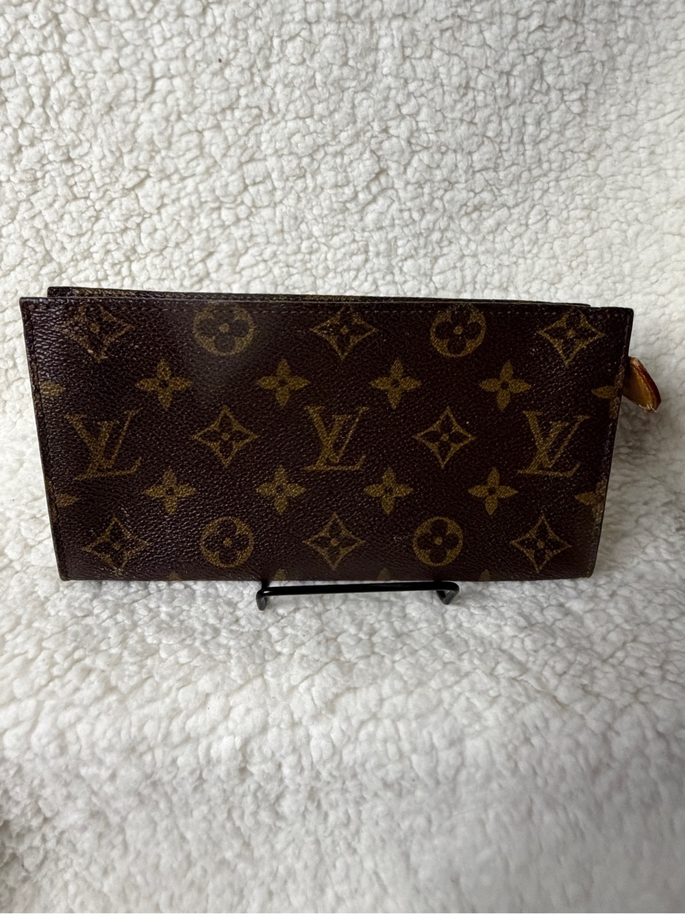 Louis Vuitton Monogram Canvas Pouch in Brown and Gold Print